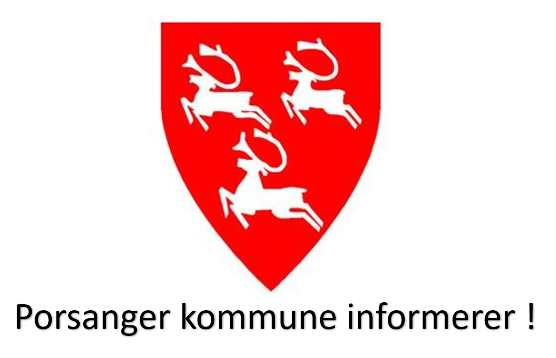 Kommunen informerer med logo og tekst
