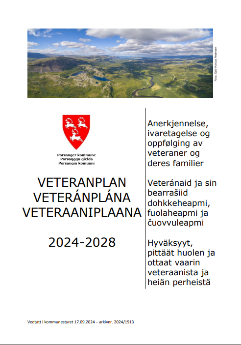 Bilde av forsiden til dokumentet veteranplanen 2024-2028